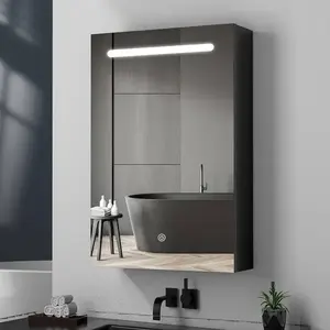 Baño Ss Gabinete de buffet con espejo Juego de gabinete inteligente de baño con espejo