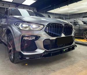 CLY G06 kit corpo nero per <span class=keywords><strong>BMW</strong></span> <span class=keywords><strong>X6</strong></span> G06 aggiornamento black knight diffusore labbro anteriore gonna laterale griglia tubo di scarico ali 2019 2022 - Product Image 2