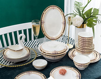 Ensemble de bols écologiques Royal Nordic en porcelaine blanche, vaisselle européenne en os, vaisselle en céramique, ensemble de plats et de bols cadeaux