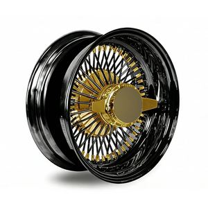 Cerchi Classici Lowrider a Raggi Cromati da 13, 14, 15 Pollici, 72, 100, 120, 144, 150 Raggi, con Sistema Knock-Off, per Chevrolet Impala <span class=keywords><strong>Monte</strong></span> <span class=keywords><strong>Carlo</strong></span> Auto Custom - Product Image 3