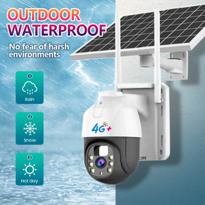 屋外5MPワイヤレス4Gカメラ360°モーション検知自動追跡ソーラーSIMカード低電力バッテリーネットワークソーラーCCTVカメラ - Product Image 5