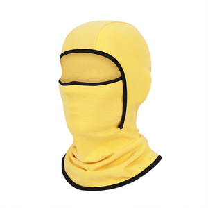 Winter Family Ski Face Mask Fleece Lining 2 Layer Windproof Cold Resistant Cycling Snow Sports Adult Solid Color - Product Image 2