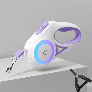 Nuovo Guinzaglio di Lusso Automatico Telescopico per Cani 3M-5M in Nylon, Corda per Animali Domestici con Luci Luminose, Resistente Attrezzatura da Passeggio per Cani - Product Image 5