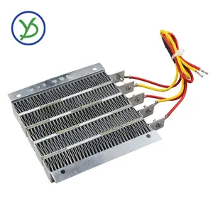 1500W AC DC 220V ptc ceramic heater conductive air heater heating equipment ceramic element with bracket and wires 121*121*15mm