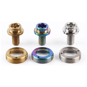 Vis de pédale de vélo M4 personnalisées - Tête Torx <span class=keywords><strong>plate</strong></span> antidérapante pour VTT et vélos pliants, boulon à clé Allen, vis à tête <span class=keywords><strong>plate</strong></span> croisée - Product Image 1