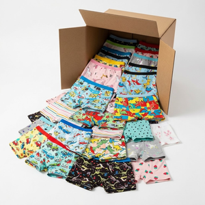 Sous-vêtements imprimés pour enfants, caleçons, boxers, motifs de dinosaures spatiaux, voitures, dessins animés, tailles assorties, garçons, filles, lot en gros - Product Image 4