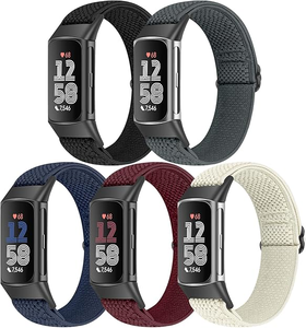 Vente directe d'usine, bracelet de remplacement réglable, bracelet de <span class=keywords><strong>montre</strong></span> <span class=keywords><strong>en</strong></span> nylon élastique pour <span class=keywords><strong>Fitbit</strong></span> Charge 6/<span class=keywords><strong>Fitbit</strong></span> Charge 5 - Product Image 1