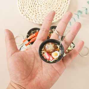 Porte-clés en résine personnalisé, modèle Donburi, figurines d'anime 3D, vente en gros, simulation de bol de riz japonais en plastique, cadeau amusant - Product Image 3