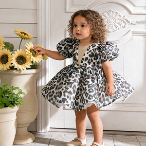 MQATZ Abiti Estivi per Bambine, Vestiti con Stampe e Maniche a Sbuffo, Abito da Compleanno per Bambine da 6 Mesi a 3 Anni, <span class=keywords><strong>Vestito</strong></span> da Festa - Product Image 1