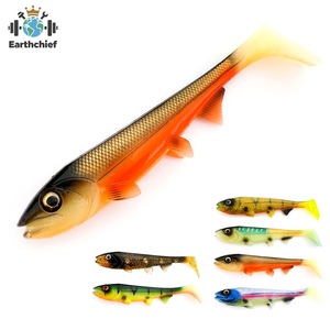 Leurre de pêche populaire Bombshad Square Tail Swimbait Shad pour brochet, 14cm 18cm, impression 3D, artificiel, pour la pêche en mer et les grosses prises, Wobbler - Product Image 3