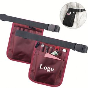 Custom Logo Printed Oxford Cloth Multi-Functional Medical Storage <b>Bag</b> <b>Nurse</b> Tool Waist <b>Bag</b> Unisex 18x25cm - Product Image 1