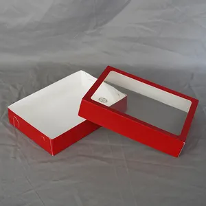 定制印刷食品级包装矩形饼干方形小茶金属红色圣诞锡盒