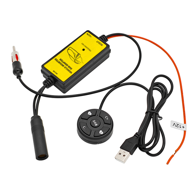 Foreign Trade EU Digital Radio DAB Adapter FM Radio Original Lossless Upgrade Car Universal Bluetooth Audio Switching Box