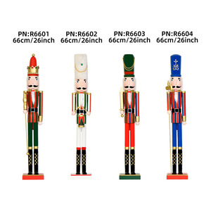 Figurines <span class=keywords><strong>de</strong></span> soldats casse-noisettes <span class=keywords><strong>en</strong></span> bois faites à la main, décorations <span class=keywords><strong>de</strong></span> Noël, ornements <span class=keywords><strong>de</strong></span> collection, jouets d'art populaire - Product Image 2
