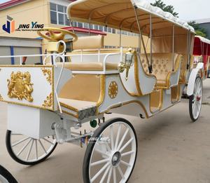 Carruaje de caballos turístico hecho a mano puro de Europa, carruaje de <span class=keywords><strong>Cenicienta</strong></span> Blanco/Carriag de boda de estilo europeo blanco romántico - Product Image 5