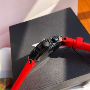 Montre sport à quartz de luxe pour homme de haute qualité, cadran chronographe de 45 mm de diamètre, étanche, en silicone, haute qualité, tendance - Product Image 5