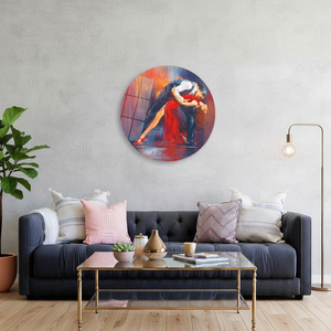 Impresión en Lienzo de Pareja Bailando Elegante: Decoración Moderna para Sala de Música, ARTE EN VIDRIO TEMPLADO - Product Image 3