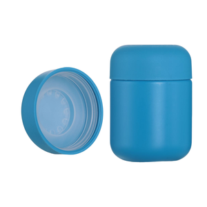 広口食品安全HDPEプラスチックビタミンスポーツ栄養サプリメントジャー2オンス4オンス子供に強いCRCドーム蓋付き - Product Image 1