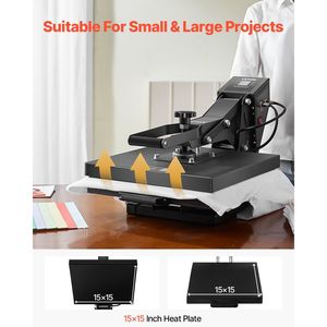 DIY T-<b>Shirt</b> Heat Press Machine 15 X Inch Sublimation <b>Printer</b> Transfer for Personalized Design HY3838 15 X Sublimation DI - Product Image 3