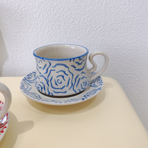 Vintage Rose Porcelana Xícara de Café e Placa Set 200ml Capacidade Máquina de lavar louça e Microondas Seguro Tarde Chá Presente Lembrança - Product Image 3