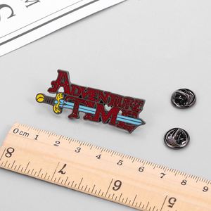 เข็มกลัดเคลือบแบบใหม่ลาย<span class=keywords><strong>การ์ตูน</strong></span>สั่งทำพิเศษธีมแอดเวนเจอร์ไทม์รูปดาบสำหรับติดหมวก เสื้อผ้า กระเป๋า ของตกแต่งแบบขายส่ง - Product Image 2