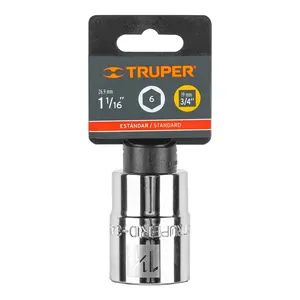BOX 3 Chiave a bussola a 6 punte da 1-1/16 pollici, attacco da 3/4 pollici, TRUPER - Product Image 3