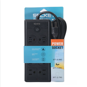 新时代新产品办公家居4插孔带模块化可扩展选项电源板美式插座电源 - Product Image 6