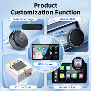 Boîte de lecture multimédia sans fil Android Auto Carplay pour voiture, USB sans fil, système Car Play Box 2, mini Ultra3 Ai Box pour <span class=keywords><strong>Spotify</strong></span> Waze Apple - Product Image 2