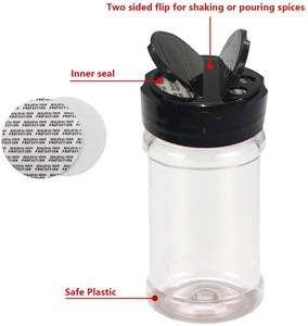 Bouteilles à épices vides de taille personnalisée, pot à épices en plastique, <span class=keywords><strong>salière</strong></span>, <span class=keywords><strong>poivrière</strong></span> - Product Image 5