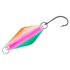 Leurre de pêche métallique double face lumineux UV 2.5g, 3.5g, 5g, 10 couleurs, pour la truite, le chub, le whitebait et le greenfin, idéal pour les lances longues - Product Image 1