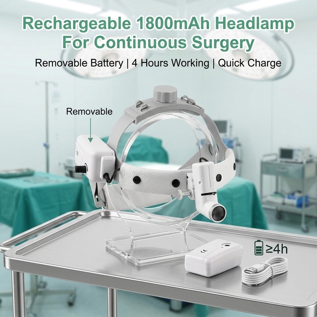 SY-I0354 Rechargeable LED Headlamp With Removable Battery for Hospital Operating Room