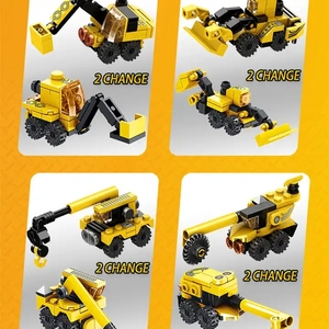 <span class=keywords><strong>Robot</strong></span> Giocattolo STEM da 573 Pezzi, Mattoncini Trasformabili 12 in 1, Auto <span class=keywords><strong>Robot</strong></span> Deformabile da Costruzione - Product Image 5
