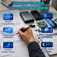 Chargeur portable OEM ODM, batterie externe à faible consommation 5mA en mode veille pour appareils IoT, traceurs GPS, connectés, personnalisable