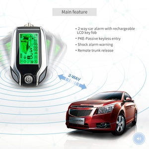 ลดราคาพิเศษสำหรับระบบกันขโมยรถยนต์ EC204 DC 12V แบบ 2 ทาง พร้อมจอ LCD แสดงผล ระบบเตือนการสั่นสะเทือน ระบบเข้ารถแบบไร้กุญแจ PKE ระยะ 500-800 เมตร - Product Image 5