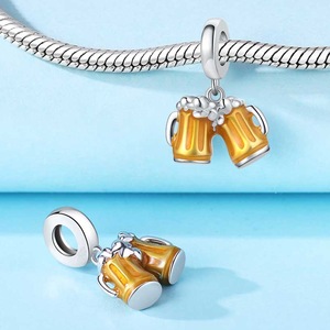 ดีไซน์ดั้งเดิม จี้ทองแดงเคลือบเงาสำหรับผู้หญิง แฟชั่นเครื่องประดับ DIY สร้อยข้อมือ ขายส่ง - Product Image 5