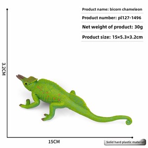 Modelo de Lagarto Realista para Niños, Aprendizaje Cognitivo, Simulación de Anfibios, Camaleón, Dragón de Komodo, Lagarto Rebordeado, Figura de Animal de PVC - Product Image 5