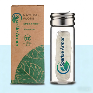 <span class=keywords><strong>Fil</strong></span> <span class=keywords><strong>dentaire</strong></span> plat biodégradable en <span class=keywords><strong>soie</strong></span> <span class=keywords><strong>de</strong></span> mûrier personnalisé, 30 m, en rouleau dans une bouteille pour le nettoyage buccal - Product Image 5