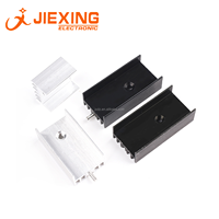 Pendingin aluminium dengan pin TO-220/7805/7812 15*10*16/20/25/30/35mm BARU
