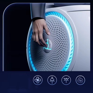 Inodoro Inteligente Automático con Bidé, Asiento con Calefacción, Inodoro de Cerámica Montado en el Suelo, Control Remoto Incluido - Product Image 3