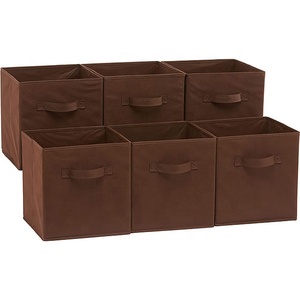 Homeplus 2022 New space saving non-woven fabric Organizer Bins Closet Organizer Fabric Boxes Bins for Organizing and Storage
