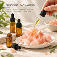 Flacons compte-gouttes portables en verre ambré de 2 ml à 10 ml pour échantillons, personnalisables avec logo, pour marques d'huiles essentielles