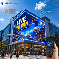 P6.67 Tahan Air IP65 3840Hz 8K HDR10+ Terlihat di Bawah Sinar Matahari Garansi 5 Tahun Layar LED Digital Signage Iklan Berwarna Penuh
