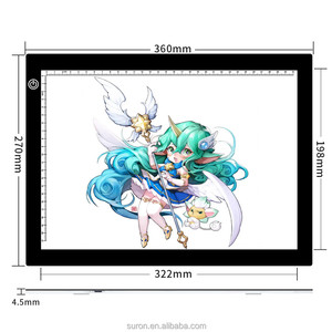 <span class=keywords><strong>Tablette</strong></span> <span class=keywords><strong>lumineuse</strong></span> <span class=keywords><strong>A4</strong></span> LED ultra-fine et dimmable pour traçage, animation et tatouage - Product Image 3