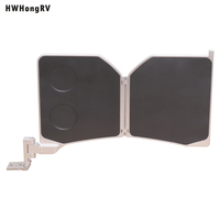 Table d'accoudoir pliable dissimulée en alliage d'aluminium HWHongRV avec porte-gobelets pour siège de camping-car, bus VIP, fourgon de luxe HT HW