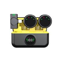 Mikrofon Lavalier Magnetik Nirkabel S5 Original Dengan Kotak Pengisian Daya Digital, Peredam Kebisingan, Mikrofon Kerah untuk Vlog Langsung OEM