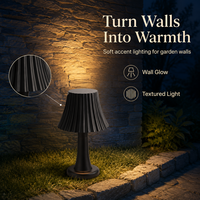 Lampe de jardin LED moderne en gros, étanche, en métal, décorative, pour l'éclairage extérieur des hôtels, cours, centres de villégiature et allées