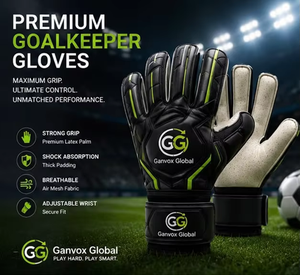 Guantes de Portero de Fútbol Clásicos Antideslizantes con Palma de Látex Ecológico para Deportes al Aire Libre, Profesionales, con Absorción de Impactos - Product Image 3