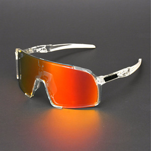 Gafas de Ciclismo Polarizadas con Montura Completa, Lentes de Espejo, Correa Ajustable, 100% Protección UV, Gafas Deportivas Multifuncionales - Product Image 3