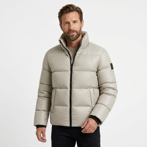 Unisex Thick Puffer <b>Jacket</b> Waterproof Windproof Heated Eco-Friendly Zipper Closure Hooded Casual Winter Solid Color Regular Fit - Product Image 1