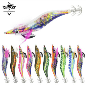 Prix compétitif, vente en gros, leurre de pêche en bois, appât lumineux en bois, crevettes en bois qui coulent rapidement, leurres de pêche en bois pour la mer, la rivière, le ruisseau - Product Image 1